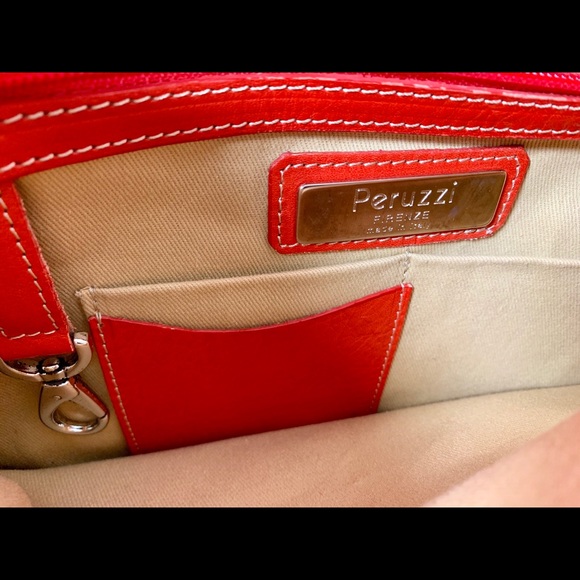 Peruzzi Firenze Leather Crossbody Handbag Purse - Picture 5 of 6